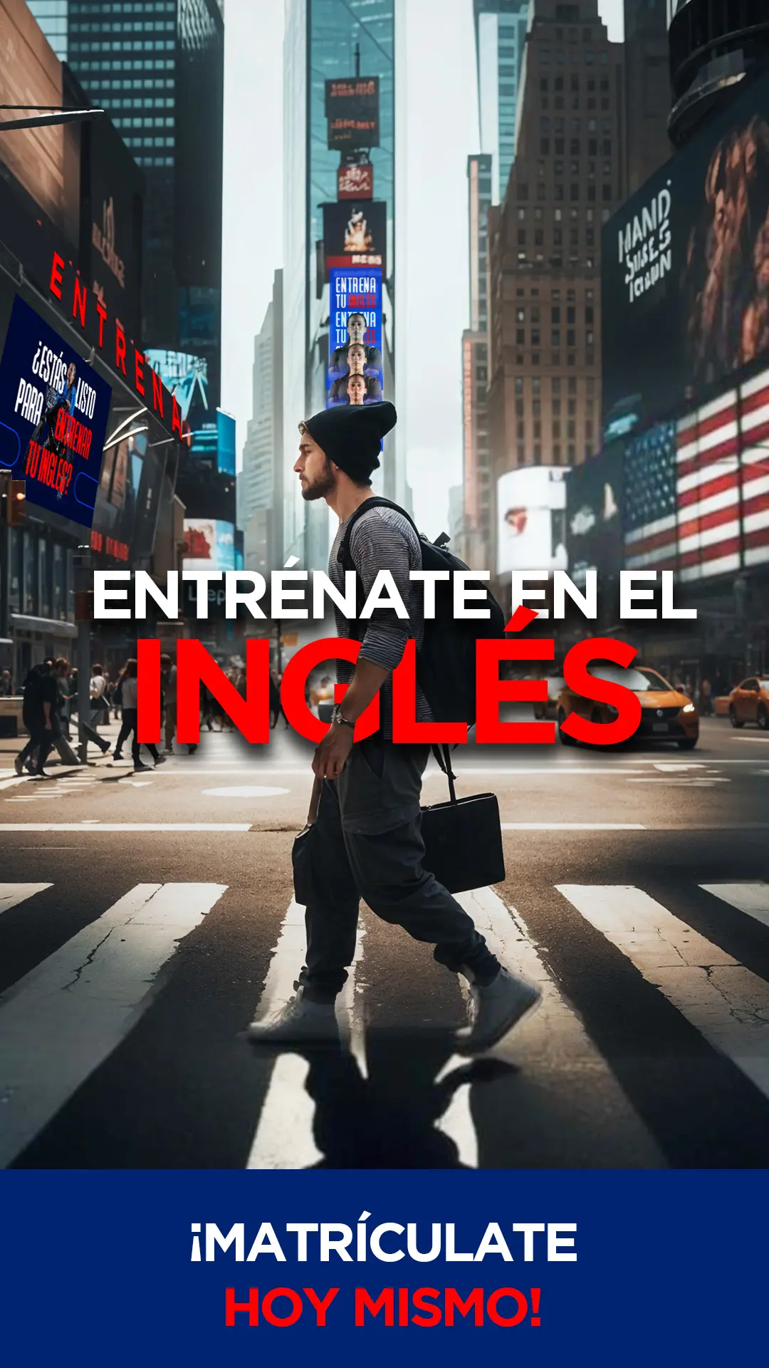 Banner promocional para tu entrenamiento de ingles