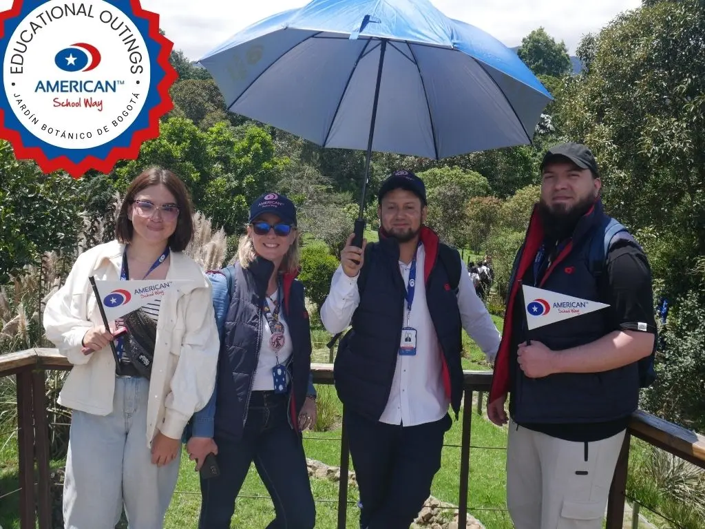 Profesores de ASW en el jardín botánico