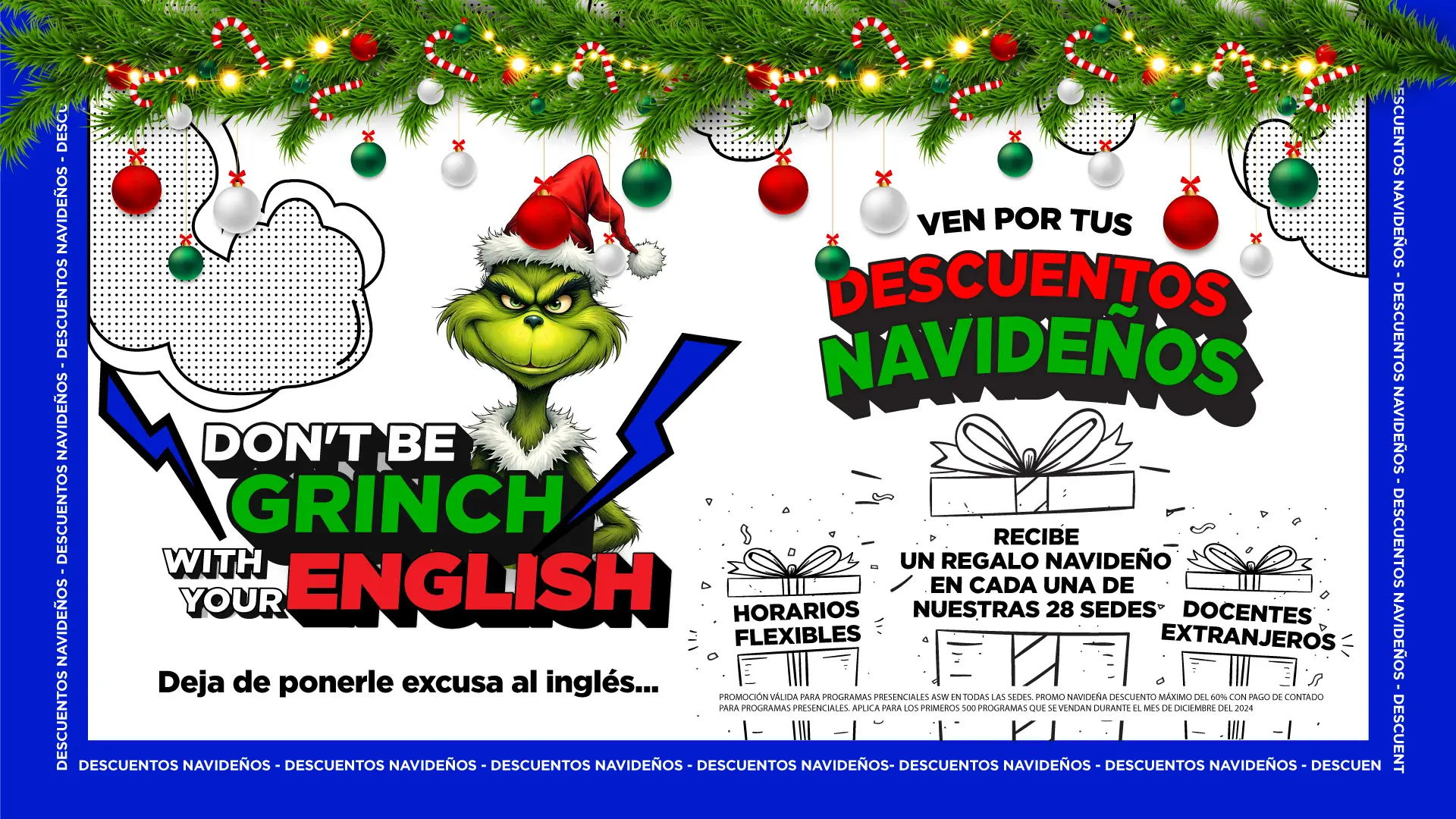 Banner de ofertas navideñas